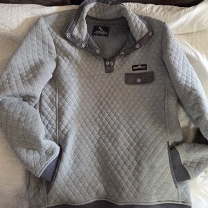Simply Southern Women’s Quilted Pullover Gray Fits Like Medium (No Size Tag)